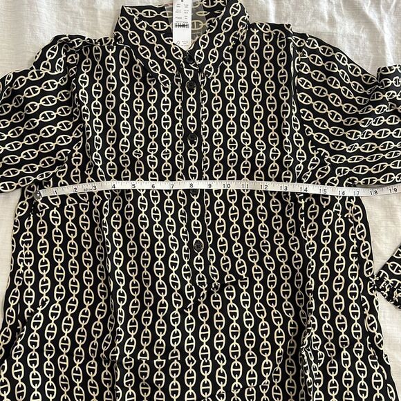 J. Crew shirtdress in chain print Size XS - Picture 5 of 10